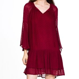 LONG SLEEVE POLKA DOT DRESS